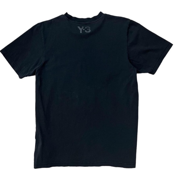 Y-3 (Y3) Yohji Yamamoto QR Code Logo Tee in Organic Cotton - Black - Picture 3 of 6